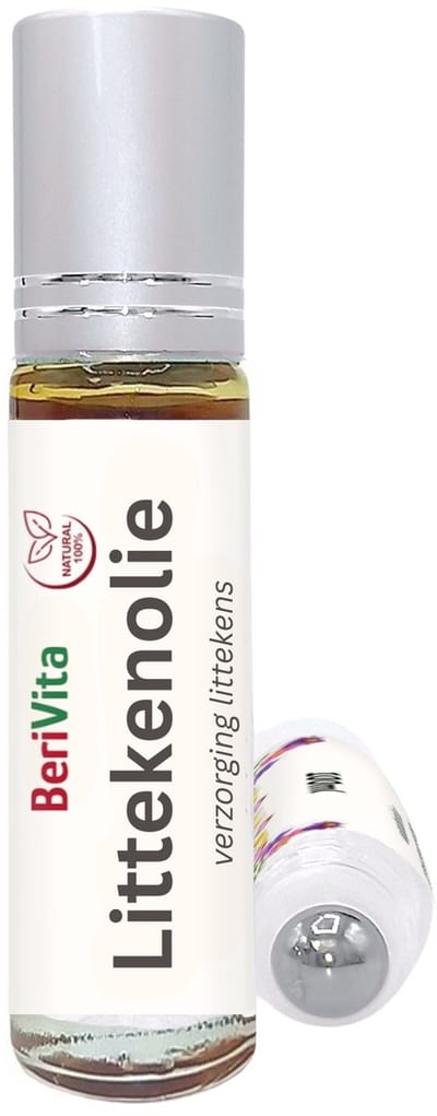 Littekenolie 10ml Rollerfles - Plantaardig - Mix van 4 Natuurlijke Oliën - Gebruikt bij Verzorging van Littekens
