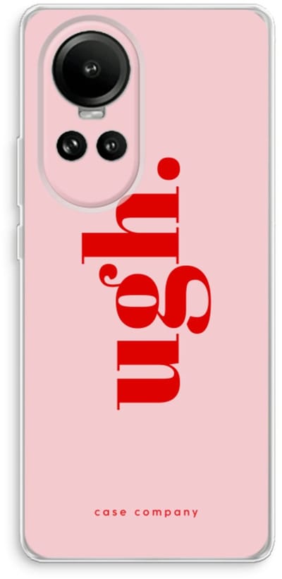 Case Company® - Hoesje geschikt voor Oppo Reno 10 hoesje - Ugh - Soft Cover Telefoonhoesje - Bescherming aan alle Kanten en Schermrand