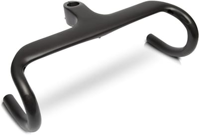 Carbon fiber racefiets stuur 28.6mm, 1-1/8 inch geïntegreerd, gebogen ontwerp, UD mat, interne kabelgeleiding, lichtgewicht en duurzaam stuur voor optimale prestaties