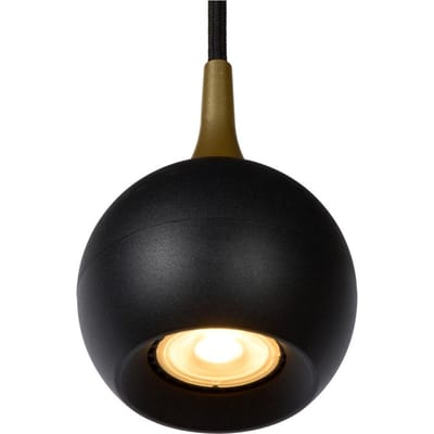 Lucide FAVORI - Hanglamp - Ø 9 cm - 1xGU10 - Zwart