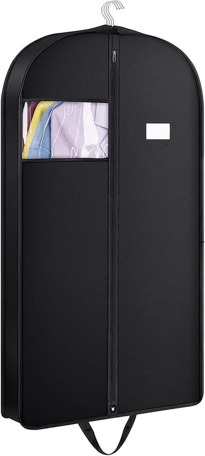 Kledingzakken Set - Beschermhoezen - Kleding Opbergen - Ademend Materiaal - 2 Stuks 110x60cm - Zwart