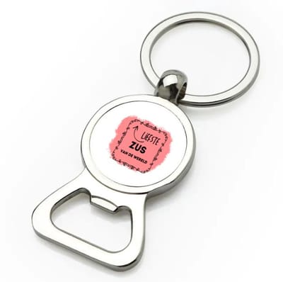 Akyol - liefste zus van de wereld flesopener - Zus - de liefste zus - verjaardag - cadeautje voor zus - kado - geschenk - 9 bij 3 cm