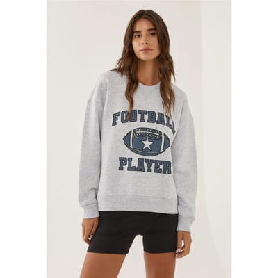 Bedrukt Ronde Hals Sweatshirt