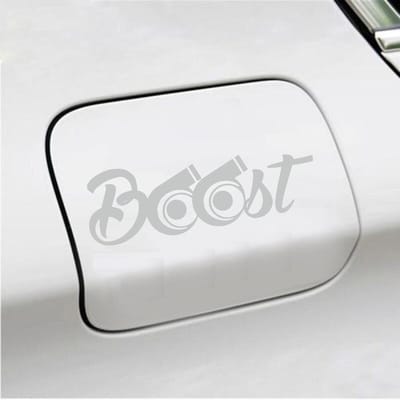 Bumpersticker - Boost - 6,3 X 19 - Licht Grijs