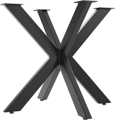SOTECH Tafelonderstel SPIDER / Zware stalen tafelpoten in zwart / Eenvoudige montage / Tafellopers voor doe-het-zelf projecten Eettafels 710 x 850 x 850 mm