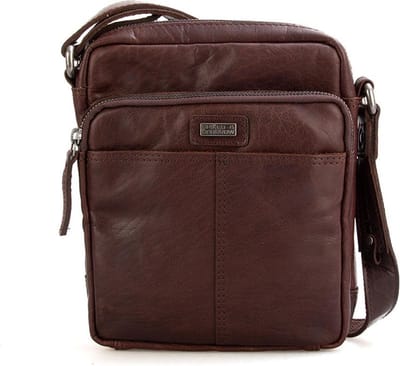 Leren Crossbodytas - Vermont - Donkerbruin
