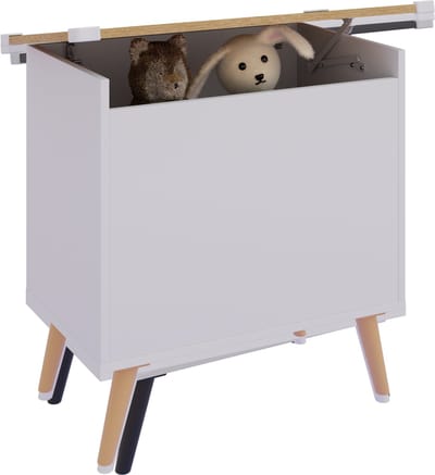 VCM Holztruhe | Maße ca. H. 65 x B. 68 x T. 39 cm | Kiste für alle Wohnräume | Aufbewahrungsbox | Kiste - Bosula L