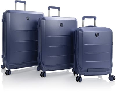 Heys EZ Fashion 4 wielen Kofferset 3-delig met uitbreidingsplooi - Harde bagage - TSA slot - navy