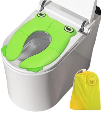 Dailygoods - Vouwbare Toiletbril voor Kinderen met Antislip Pad en Opbergtas