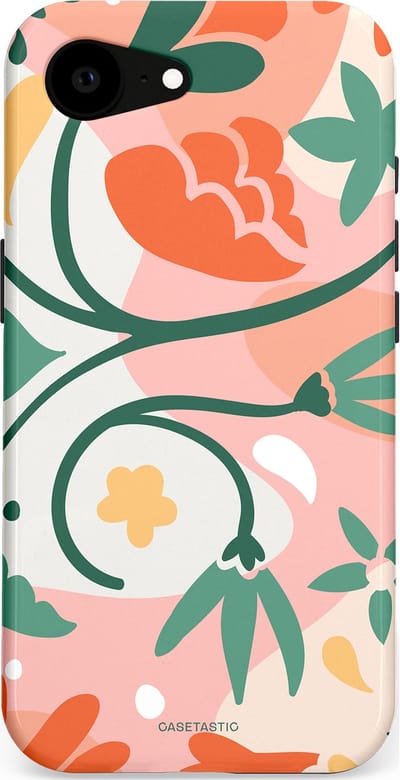 Casetastic Hoesje Geschikt voor Apple iPhone 16e Magsafe - Stijlvolle Beschermende Duo-layer Case - Bloesem Pastels
