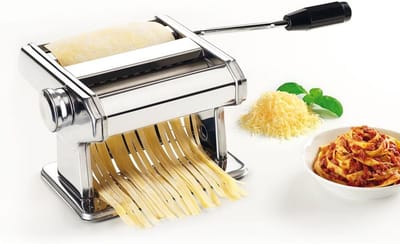 Pastamachine 3-in-1 - Pastaroller Snijder - Zelf Pasta Maken - 7 Dikte Instellingen - 35 x 19 x 135 cm