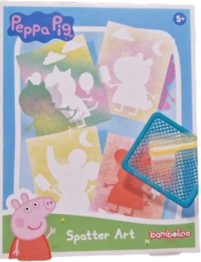 Peppa Pig verfspatkunst maken - Knutselpakket - vanaf 3 jaar