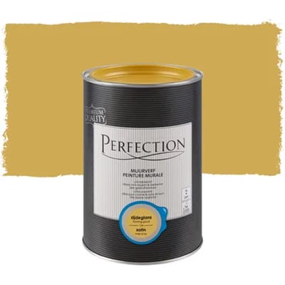 Perfection Muurverf Muurverf - Zijdeglans - Honing Goud - 1l