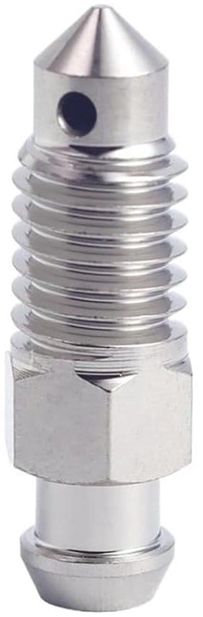 Ontluchtingsnippel Remklauw - Aftapschroef Motorfiets - Metaalbewerking Onderhoud - Titanium GR5 Legering - M8x1.25mm - Goud