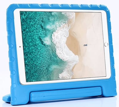 Rixus - Ipad Hoes Kinderen - Ipad Case Kids - Ipad Mini 6 - 8,3 Inch - Antislip - Staand Stabiel - Lichtgewicht - Bescherming Ipad - Met Handvaten - Blauw