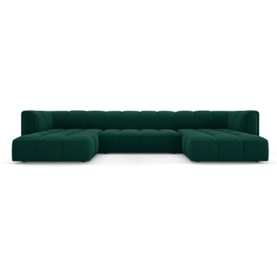 Panoramische bank Francesca velvet 5-zits | Milo Casa
