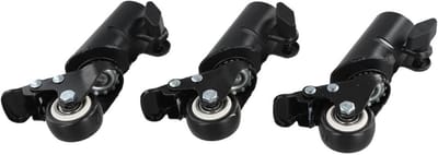 Speaker Statief Wielen - Caster Wheels Rolwielen - Meubels Verplaatsen - L-vormige Montageplaat - 40 mm Diameter - Zwart