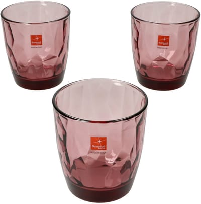 Set van 3 Diamond Rock paarse whiskyglazen 30.5 cl - 4027013