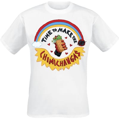 Deadpool T-shirt - Chimichangas - M - voor Mannen - wit