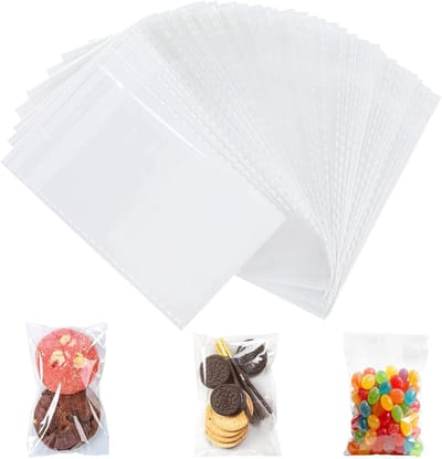 Zelfklevende cellofaanzakjes 17 x 30 cm, transparante zakjes voor snoep, koekjes en gebak, 300 stuks