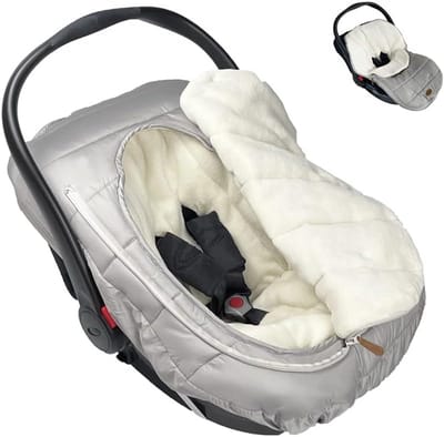 Waterdichte Autostoelhoes en Vlaggentas Geïntegreerd voor Kinderwagen en Autostoel - Winter Slaapzak voor Baby's van 0-12 Maanden