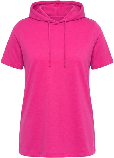 Angel of Style - Dames - Hoodie comfort fit gemêleerde sweatstof capuchon - Licht heide - Maat 44