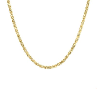ZilGold Collier Geelgoud Draadschakel 2,8 mm 45 cm