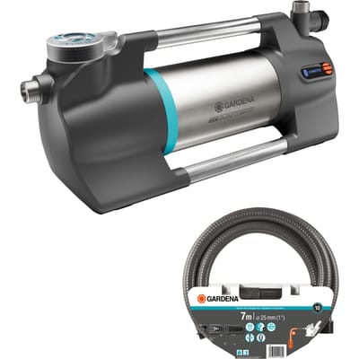 Gardena Besproeiingspomp 6500 SilentComfort – 6500 liter/uur - 5,0 Bar met aanzuigslang