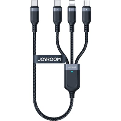 Joyroom All-in-One Oplaadkabel Zwart 30cm