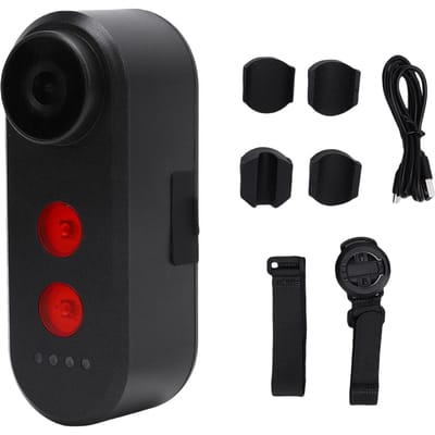 Caméra Vélo avec Feu Arrière 4K Vue Arrière Étanche pour Vélos Électriques Route de Montagne Cyclisme Extérieur 64G