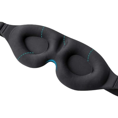 Voorgevormd Slaapmasker, Lichtgewicht & Comfortabel, Ideaal Voor Diepe Slaap En Ontspanning, Verstelbare Zachte Oogkapjes Voor Yoga, Reizen En Dagelijks Gebruik zwart