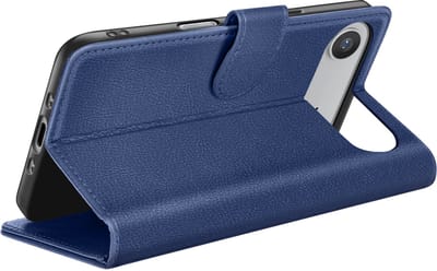 Zanae, Hoesje geschikt voor iPhone 17 Air - Wallet Case & Magneetsluiting, Nachtblauw