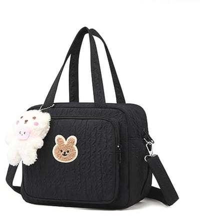 Lushandy Baby Diaper Bag Tote,Cute Mommy Diaper Crossbody Travel Bag,Multifunctional Storage Bag