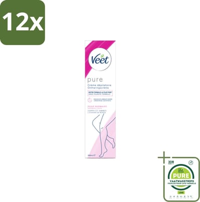 Veet - Minima - Ontharingscrème - Normale Huid - 200ml - Voordeelverpakking - 12 stuks - Ontharingscrème - Veet