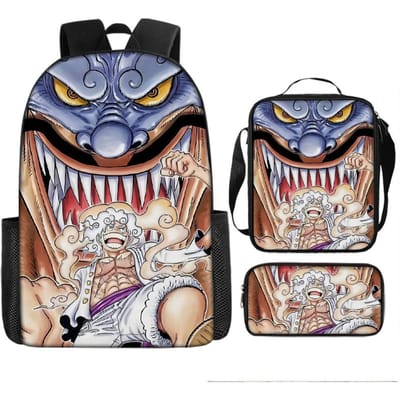 One Piece One Piece Schooltas Luffinica Zeekoning Student Schooltas Rugzak Set Three piece set