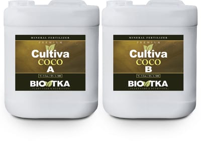 BioTka CULTIVA COCO A+B 5 Ltr. (Set) plantvoeding - biologisch - biologische plantvoeding - planten - bio supplement - hydro plantvoeding - plantvoeding aarde - kokosvoeding - kokos voeding – coco – cocovoeding - organische plantenvoeding - organisch