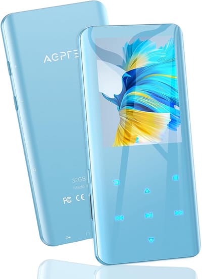 32GB MP3 Speler met Bluetooth 5.0, 2.4" Kleurenscherm en Speaker – HiFi Lossless Muziekspeler