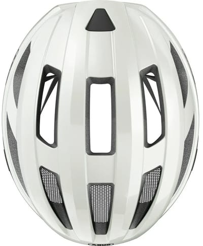 Fietshelm ABUS MACATOR MIPS pearl white L - 58-62 cm - wit - Geschikt voor gebruik op elektrische fietsen - stadsfietsen - 310 g