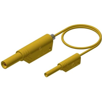 Hirschmann Test & Measurement MAL S WS 2-4 100/1 Veiligheidsmeetsnoer Banaanstekker 4 mm Banaanstekker 2 mm 1.00 m Geel 1 stuk(s)