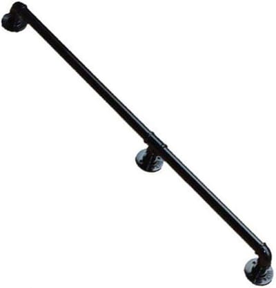 Trapleuning set - Wandbeugel leuning - Veilig omhoog - Roestwerende coating - 30 tot 600 cm - Zwart