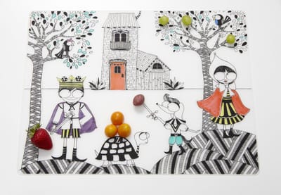 Modern Twist Mark Matz Hide & Seek Placemat - 40 x 32 cm - Wit