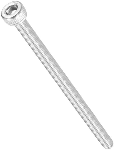20 stuks RVS cilindrische schroeven M3-0.5x50mm met volle draad voor elektrische motor en 3D-printer, zilver