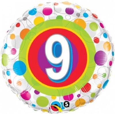 Qualatex - Folieballon Leeftijd 9
