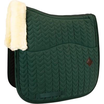 Kentucky Horsewear - Zadeldek - Velvet Groen - Zadeldek Dressuur - Skin Friendly