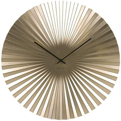 Karlsson Wandklok Sensu - XL Staal Goud - Ø50cm - Scandinavisch