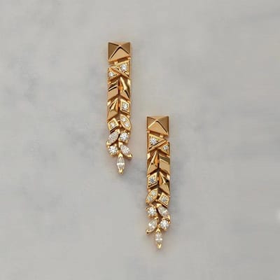 Klassieke En Frisse Luster Tarwe Element Oorbellen Voor Vrouwen Elegant Modieus Hoge Kwaliteit Lange Oorbellen Bruiloft Fijne Sieraden beige