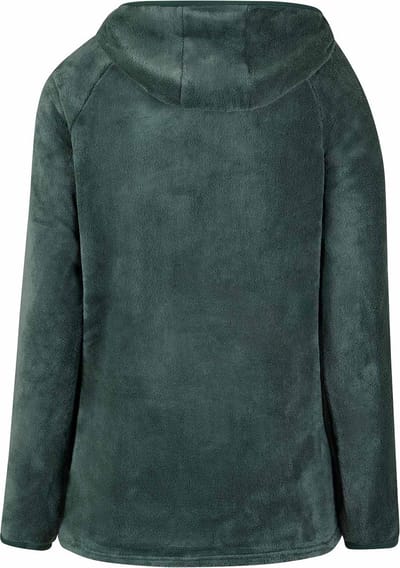 BJØRNSON Rane Micro Fleece - Hoody Trui - Pull-over - Dames - Maat 42 - Groen