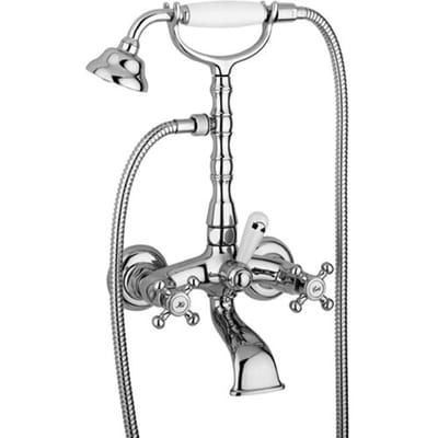 Kronenbach IOTA 2.0 exposed bath faucet with shower set 54907CRKB