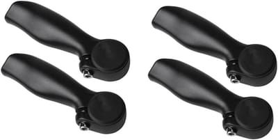 Fietsstuur Handvatten - Racefiets Stuur - Comfortabel Fietsen - Lichtgewicht Materiaal - 2 Paar - Zwart
