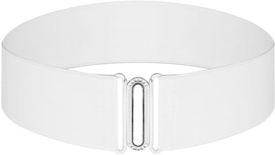 Dailygoods- Stretchriem Brede Elastische Riem - Damesriem - Riem voor Jurk - Riem met Metalen Gesp - Afmetingen 68-100 cm - Polyester + Aluminiumlegering